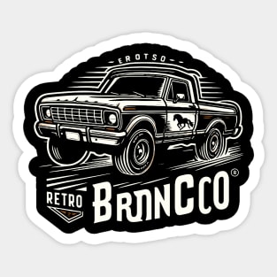 Retro Bronco Sticker